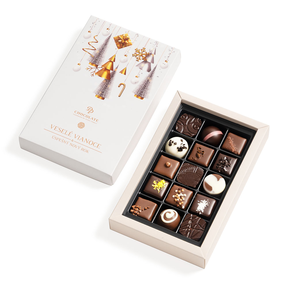 Vianoce - Bonboniéra Luxury 15 White Christmas
