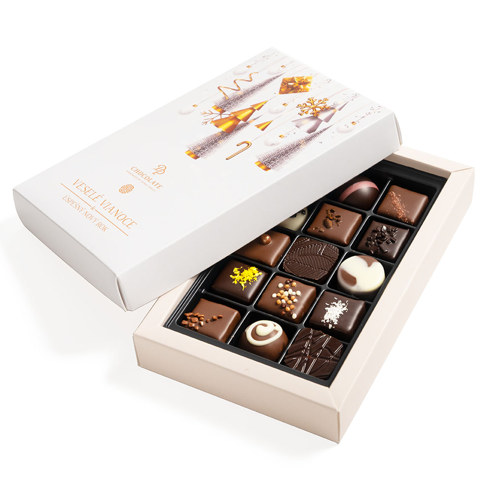 Vianoce - Bonboniéra Luxury 15 White Christmas