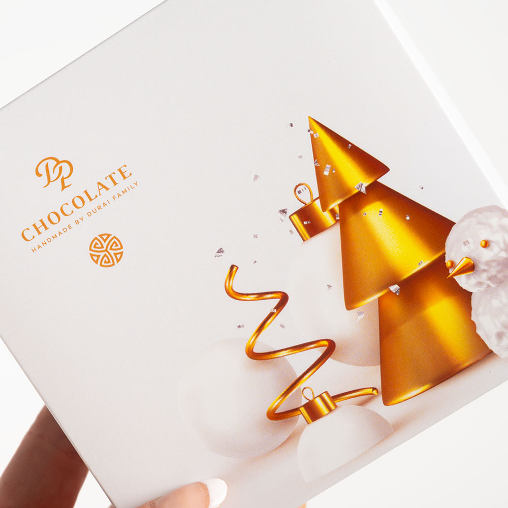 Vianoce - Bonboniéra Nougat Crunch 09 White Christmas