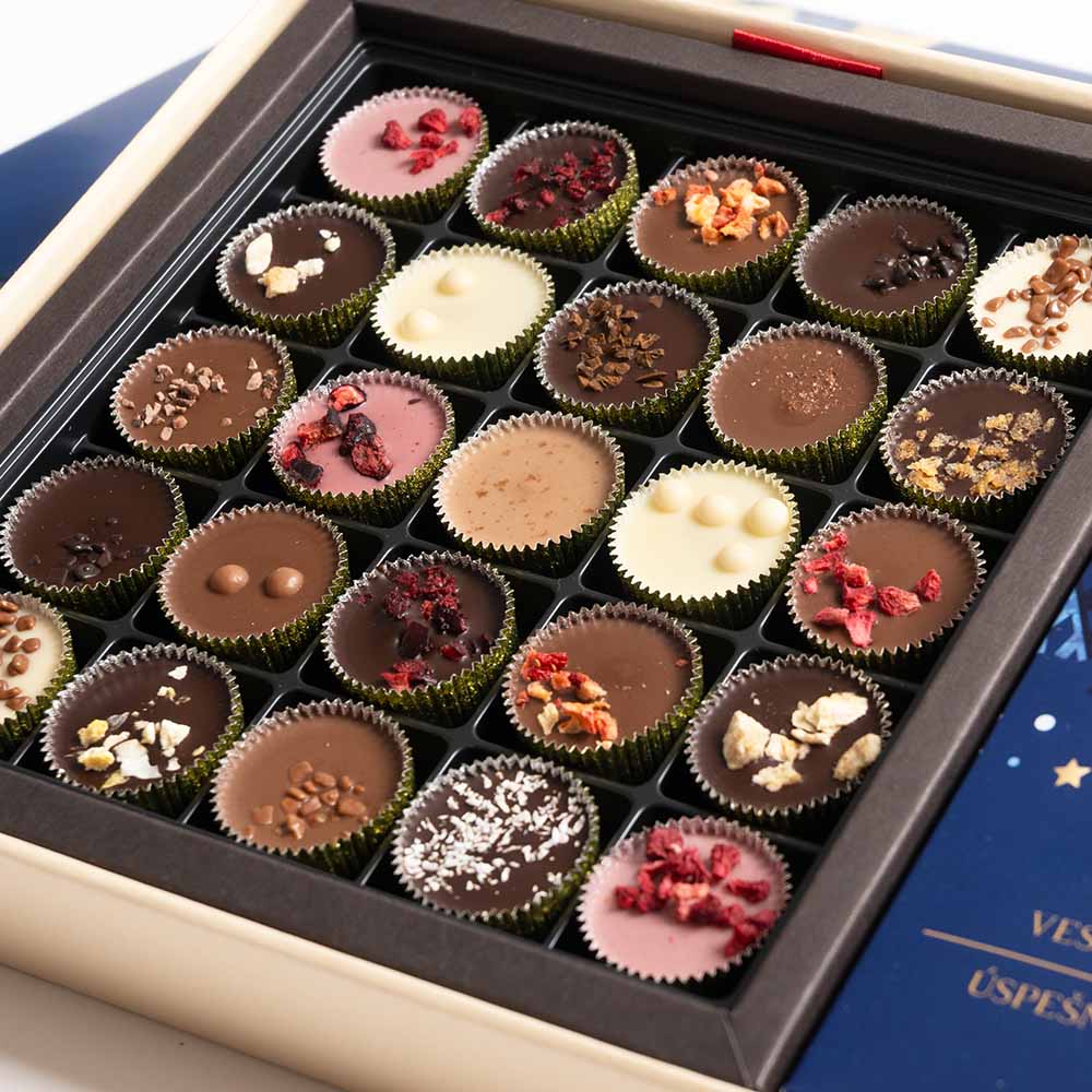 Vianoce - Darčekový box Luxury 25 & Tabuľka 55g Dream