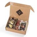 Darčekový box – PANDA, ovocie v čokoláde a lízanky (310g)