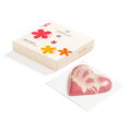 Srdiečko MDŽ z RUBY čokolády plnené mandľovo-malinovou pralinkou (100g)
