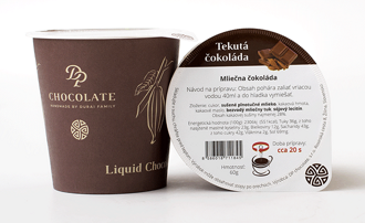 Tekutá čokoláda v tégliku mliečna (60g) 