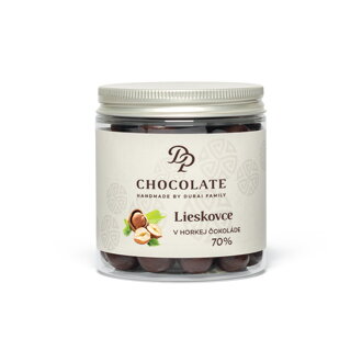Lieskové orechy v horkej čokoláde (150g)