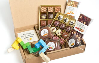 Čokoládový box s hlavolamom (570g)