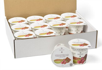 Ryžovo-kukuričná kaša s mliečnou čokoládou a malinami (12x40g)