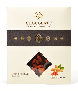 Tabuľková čokoláda Basic horká s goji a mandľami (70g)