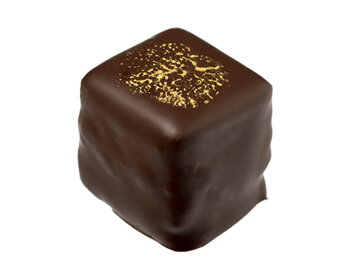Čokoládový brownies s kávovou ganache v horkej čokoláde