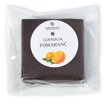 Gianduja Block Almond Orange (30g)