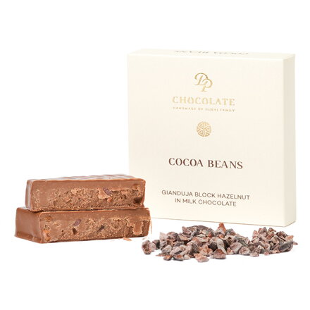 Gianduja Block Hazelnut Cocoa Beans (30g)