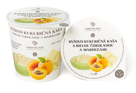 Ryžovo-kukuričná kaša s bielou čokoládou a marhuľami (20x40g)