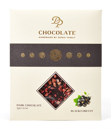 Tabuľková čokoláda Basic horká s čiernymi ríbezľami (70g)