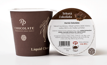 Tekutá čokoláda v tégliku horká (60g)