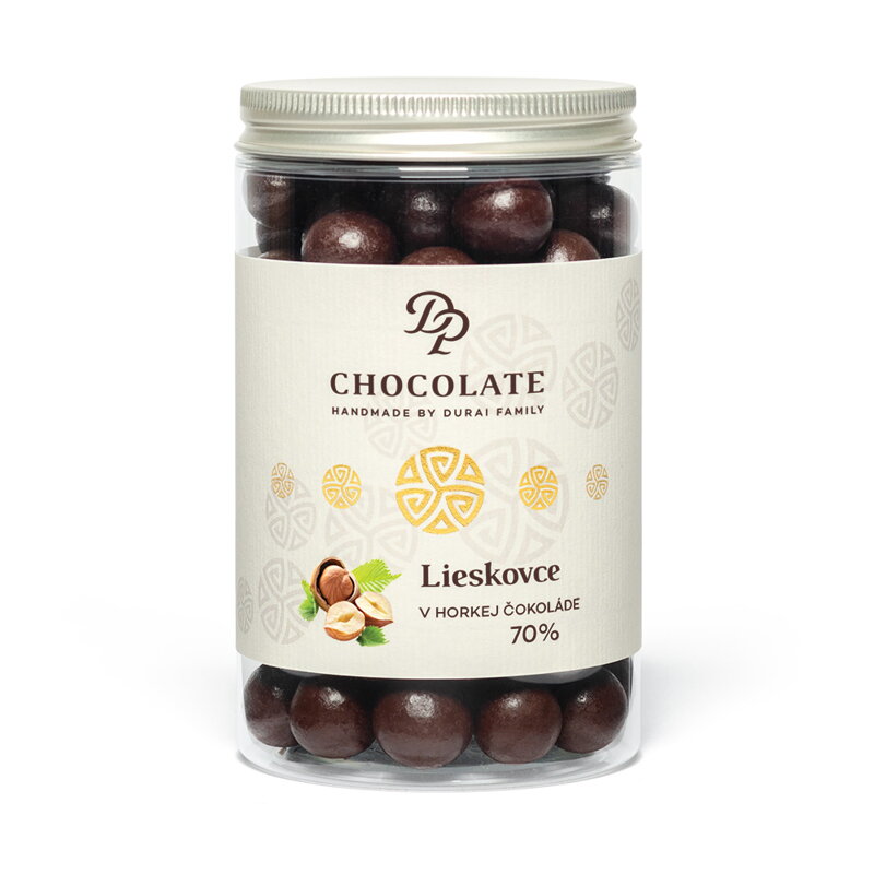 Dražé - Lieskové orechy v horkej čokoláde (240g)