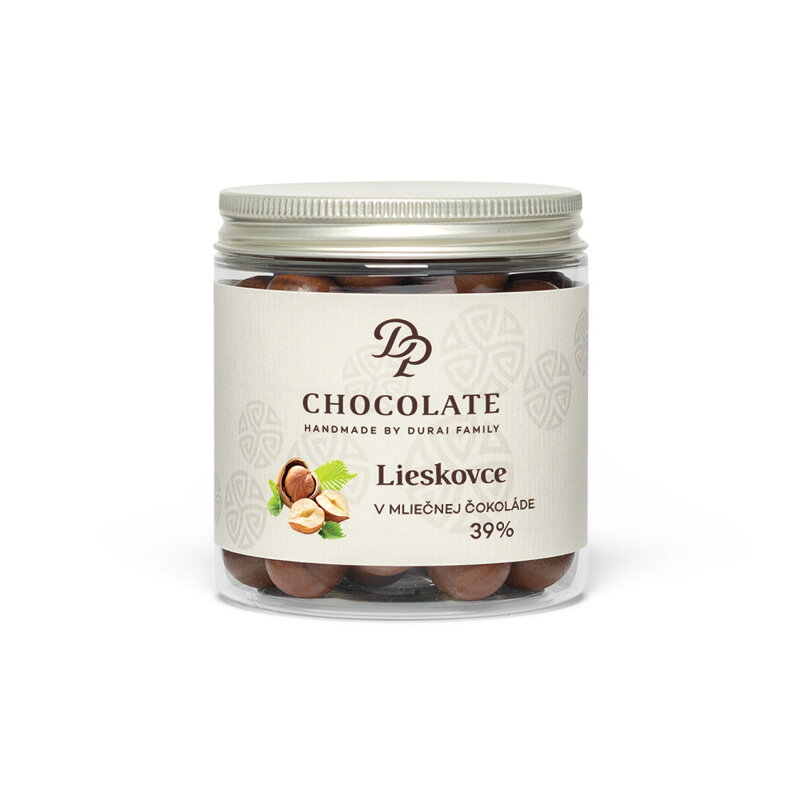 Dražé - Lieskové orechy v mliečnej a horkej čokoláde (150g)