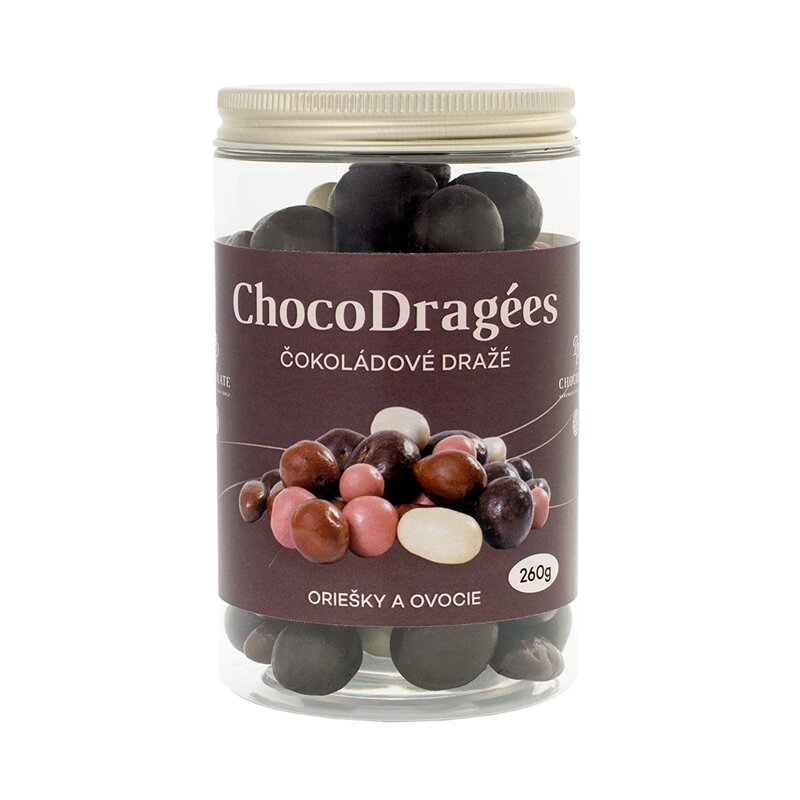 Dražé MIX v mliečnej a horkej čokoláde (260g) Dražé MIX v mliečnej a horkej čokoláde (260g)