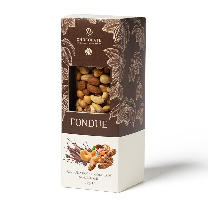Fondue z horkej čokolády s orieškami (380g) Fondue z horkej čokolády s orieškami (380g)