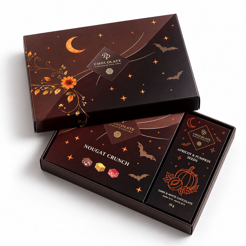 Halloween darčekový box – 25 nugátov & 2 čokolády