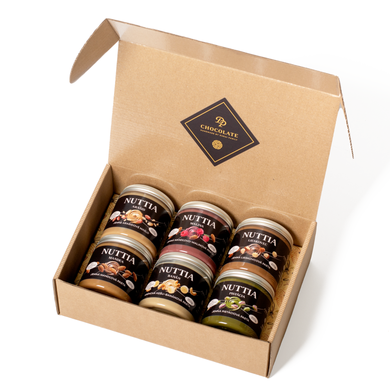 Darčekový box NUTTIA (6x250g) Darčekový box NUTTIA (6x250g)