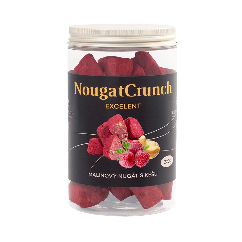 Malinový nugát s kešu (220g)