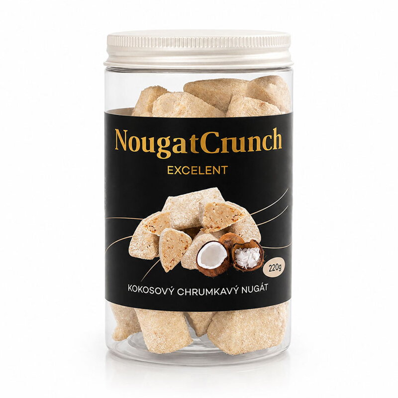 Kokosový chrumkavý nugát (220g)