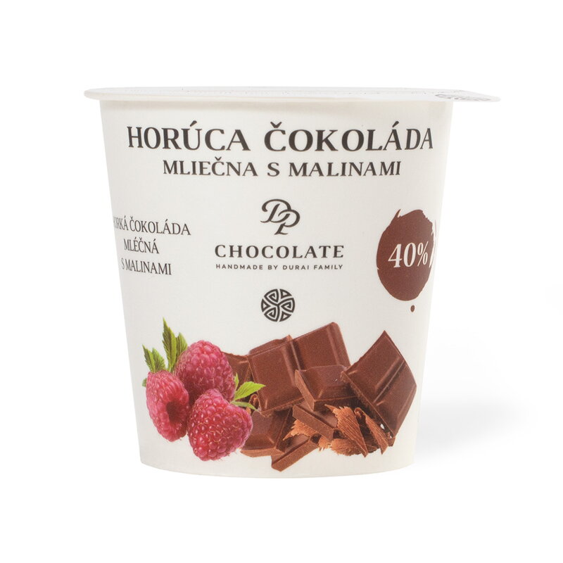 Tekutá čokoláda s malinami v tégliku (60g)