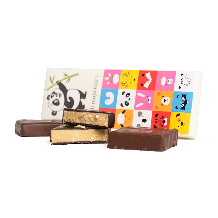 Gianduja bloky – Panda (3 x 30g) (balenie 5ks)