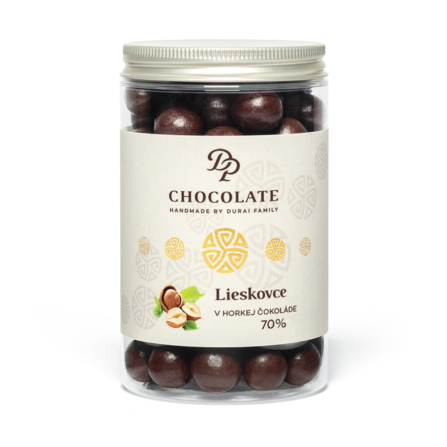 Dražé - Lieskové orechy v horkej čokoláde (240g)