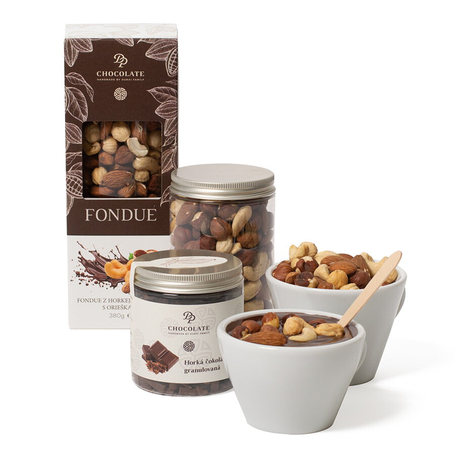 Fondue z horkej čokolády s orieškami (380g)