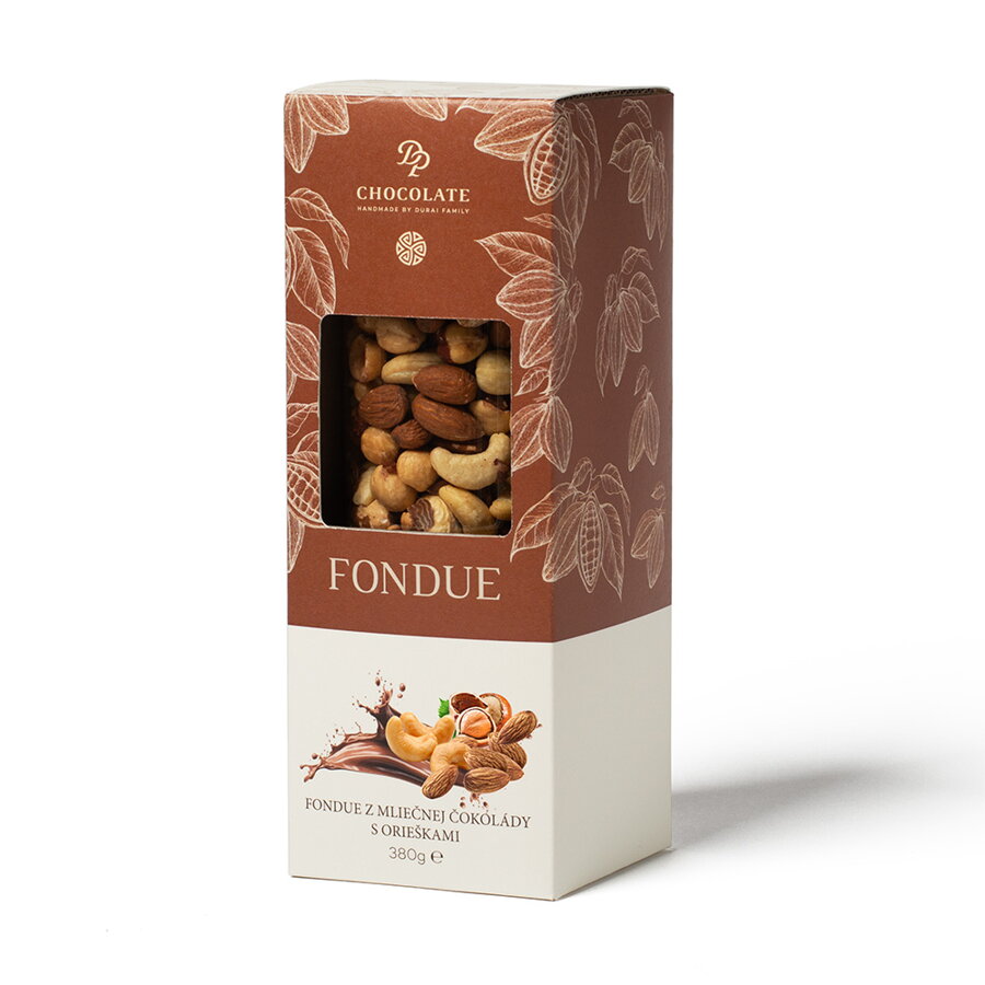 Fondue z mliečnej čokolády s orieškami (380g)