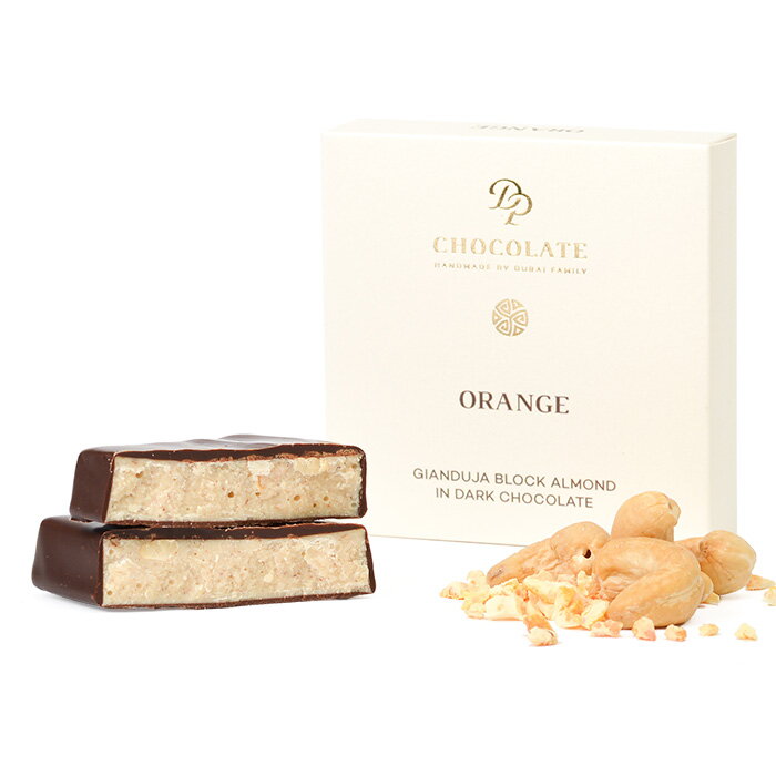 Gianduja Block Almond Orange (30g)