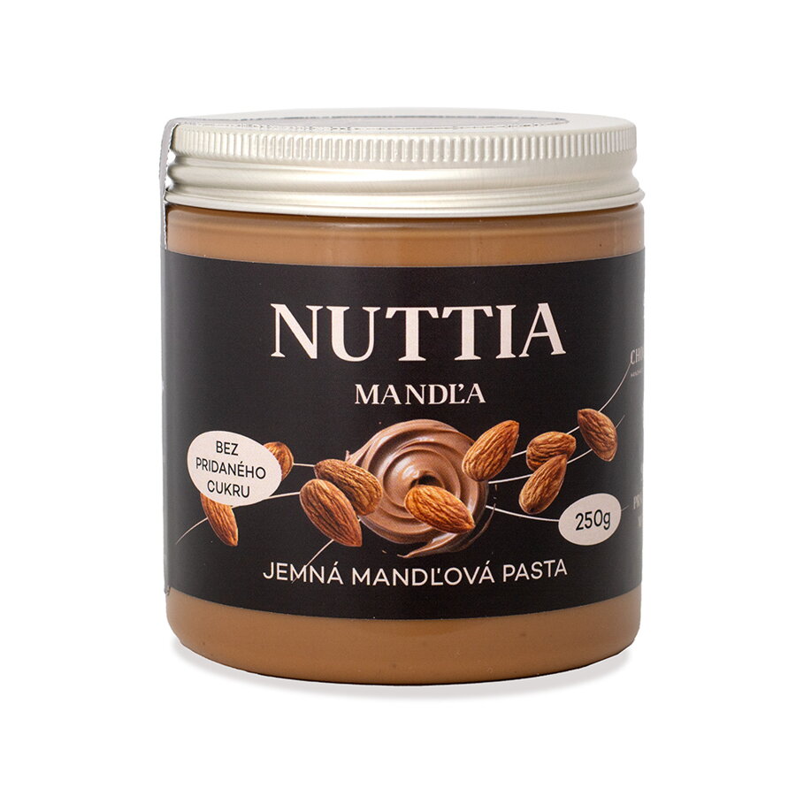 NUTTIA Mandľa - Jemná mandľová pasta (250g)