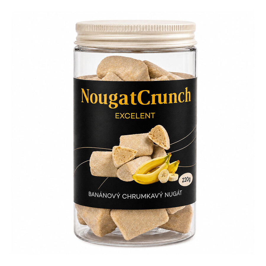 Banánový chrumkavý nugát (220g)