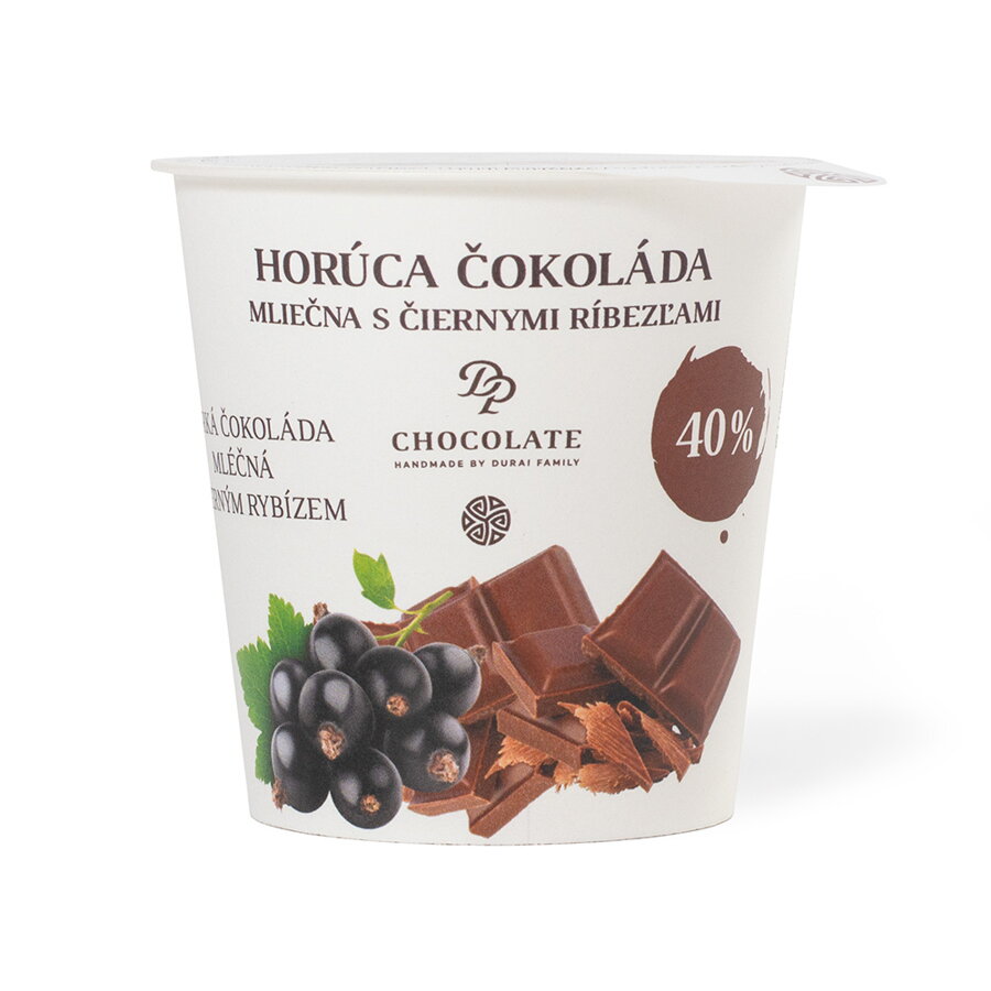 Tekutá čokoláda s čiernymi ríbezľami v tégliku (60g)