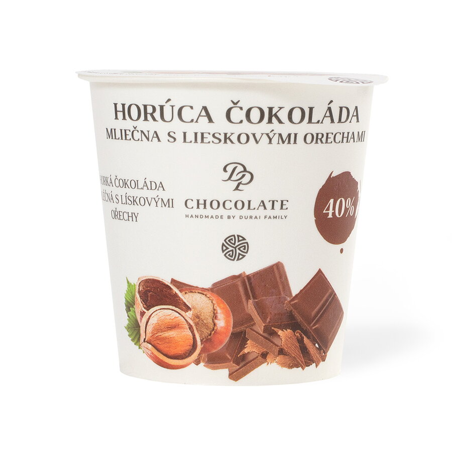 Tekutá čokoláda s lieskovcami v tégliku (60g)