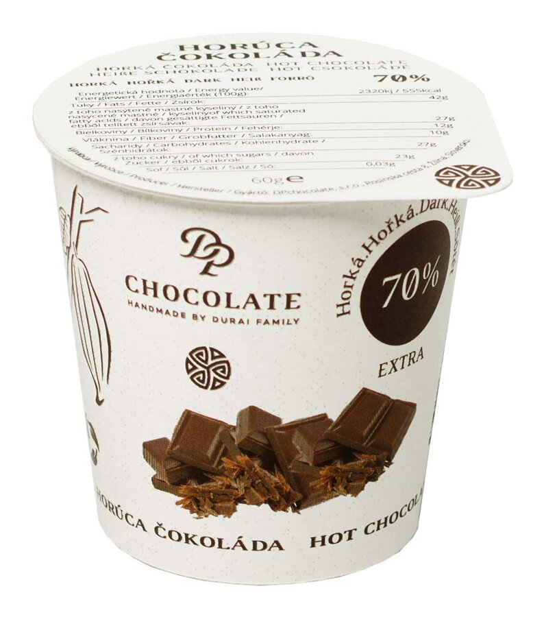 Tekutá čokoláda v kelímku extra hořká (60g)