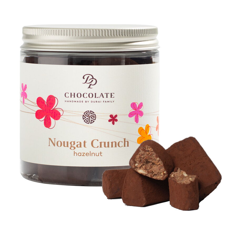 Chrumkavý lieskovcový nugát MDŽ s lieskovými orechmi (150g)