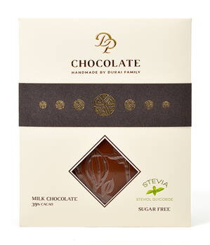 Tabuľková čokoláda Basic bez cukru mliečna 39% (70g)